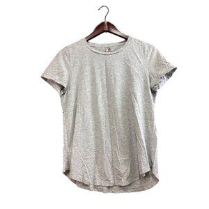 Banana Republic Womens Gray Heather Short Sleeve T-Shirt S 100% Cotton